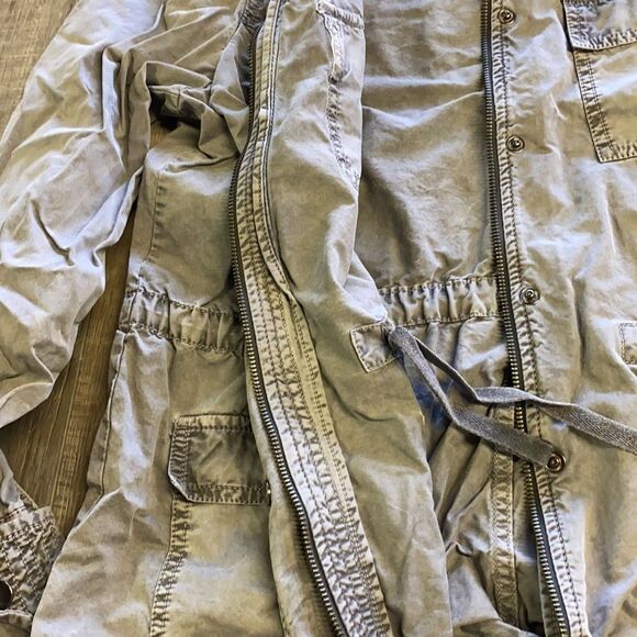 CASLON Women’s Utility Jacket Gray Wash 4 Pockets Casual Long Sleeve Siz… - Picture 13 of 14